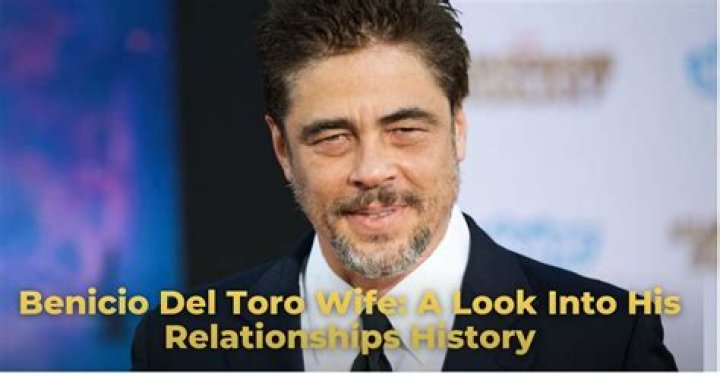 Benicio Del Toro's Wife: A Look into His Personal Life and Relationships