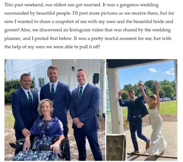 Celine Dion At Sons Wedding