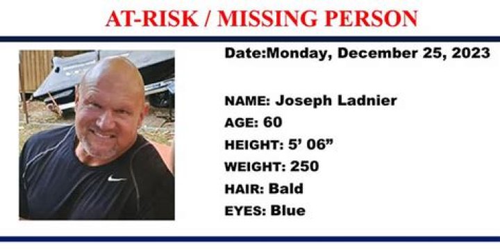 Joseph Ladnier Obituary: Missing Man Found Dead