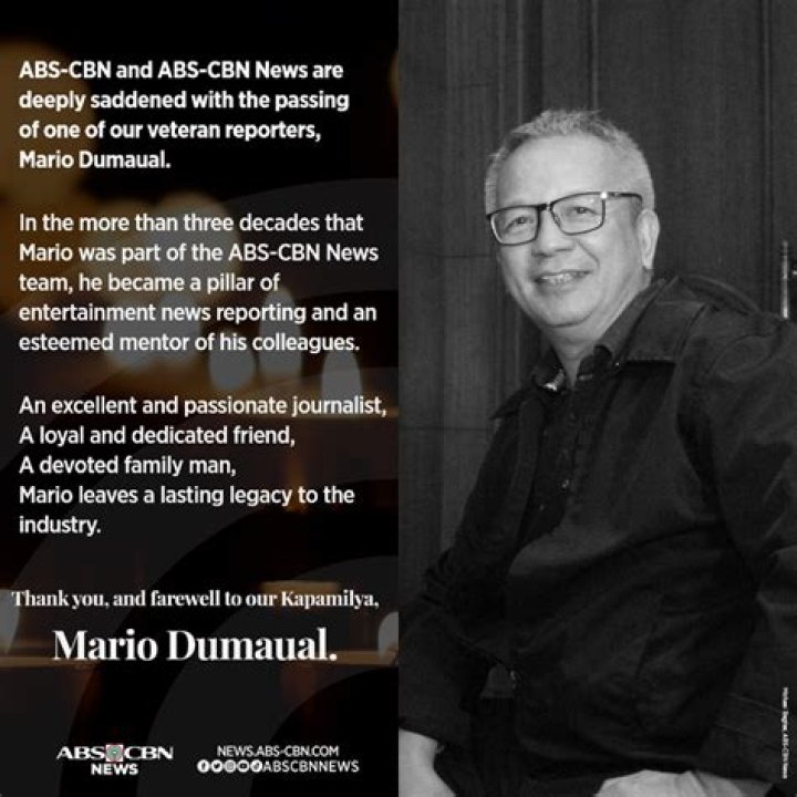 Mario Dumaual Fungal Infection: Died Of Heart Attack
