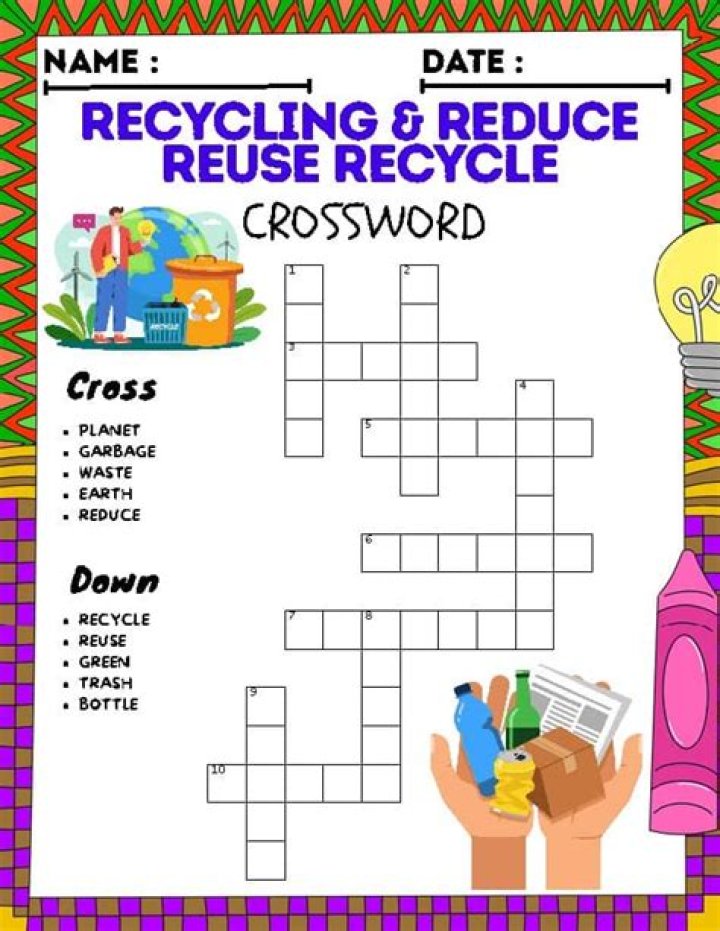 Metal for recycling Crossword Clue