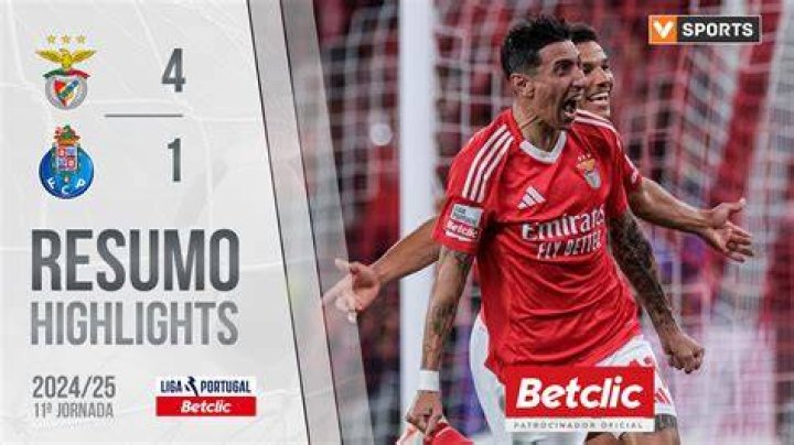 ngel Di Mara scores in Portuguese Super Cup for Benfica in win vs. FC Porto