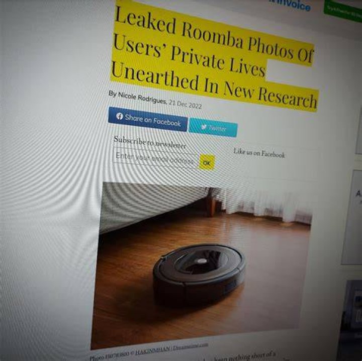 Roomba Pictures Leaked Were Shared On Social Media Sites