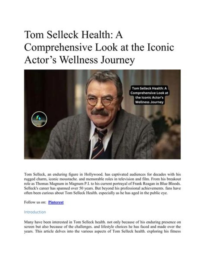 Tom Selleck's Cancer Journey And Its Impact
