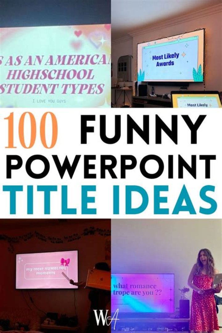 Top 100 Funny Powerpoint Presentation Topics |